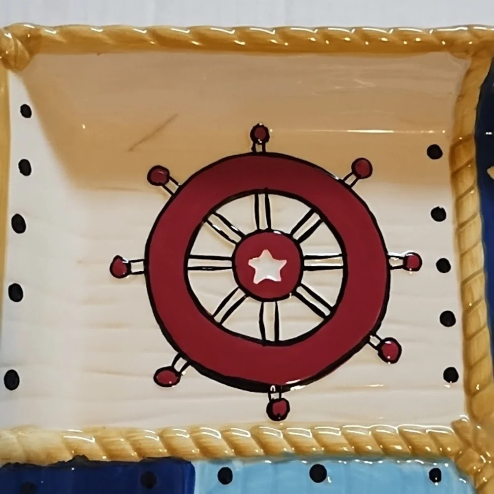 Nautical Themed Ceramic Platter - Picture 3 of 16
